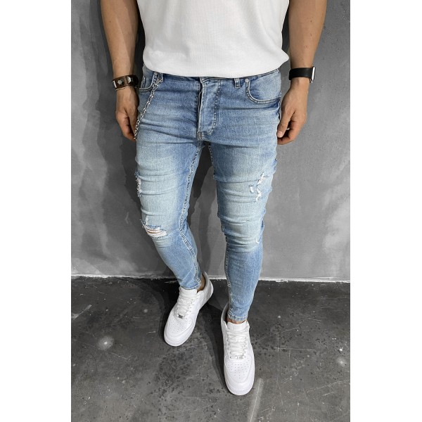 Jean Βlack Island 6585 Μπλέ Skinny fit